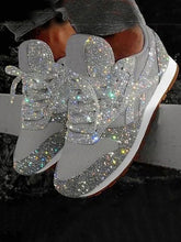 Lässige, atmungsaktive Glitzer-Sneaker